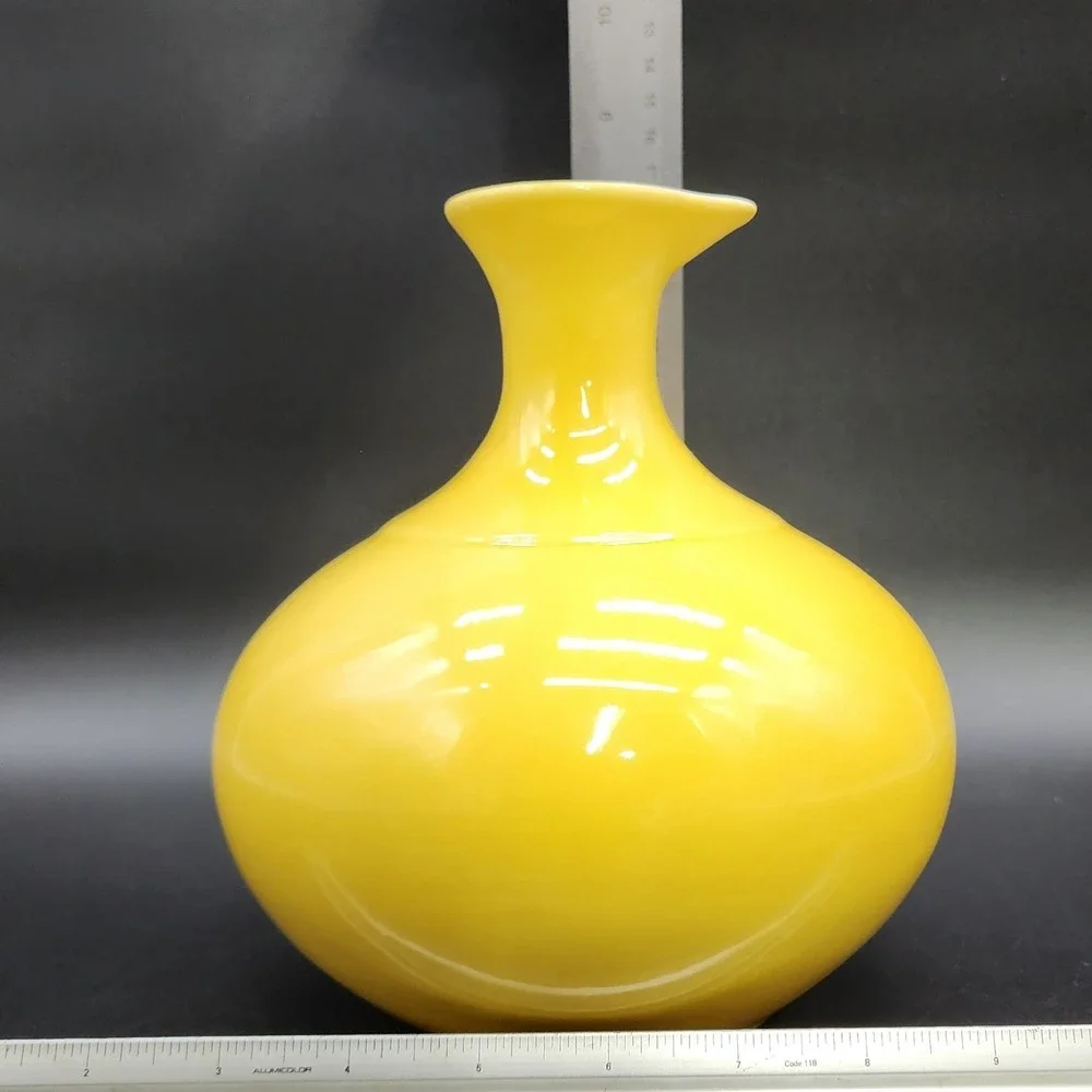 Red Wing Yellow Vintage 1930s Rumrill Carafe Body Vase 565 Art Deco MCM Pottery